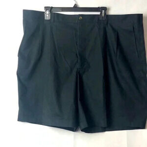 NORDSTROM SHORTS MENS SZ 46W. BLACK‎ PLEATED FRONT